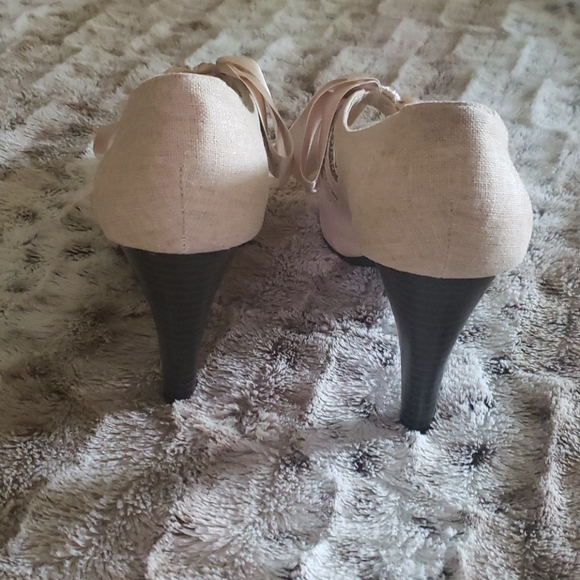 Ann Marino linen heels - Picture 4 of 6